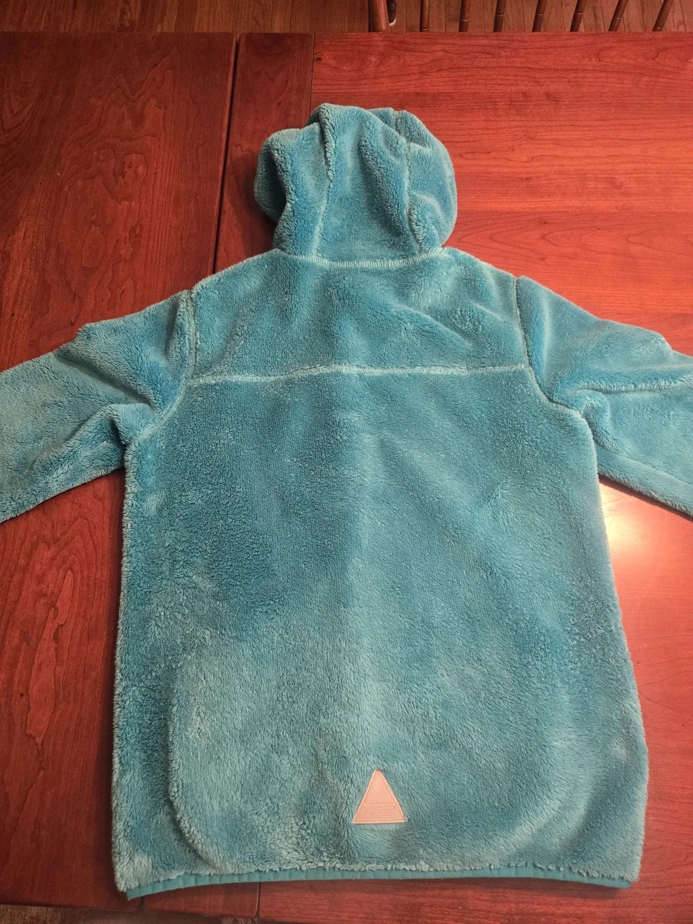 L.L.Bean Teal Plush Hooded Fleece Jacket